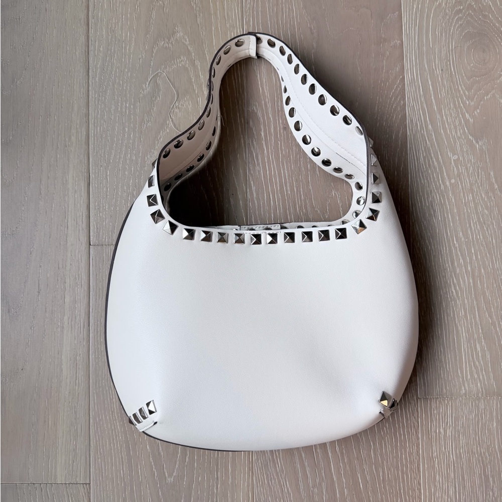 Street Level White Studded Shoulder Bag NWOT